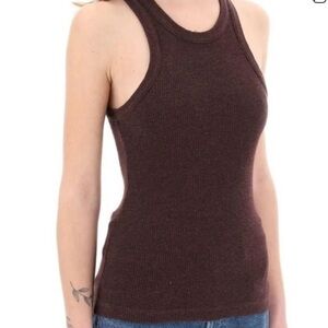 Agolde “Bailey” Ribbed Tank Top